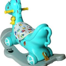 2 In 1 Horse Rocker Cum Rider-kids Ride On Push Car / Push Ride-On Toy Toddler Baby Toys For Kids 1-4 Years Birthday Gift For Kids/boys/girls/ Rider Cum Rocker (Green) Car Non Battery Operated Ride On (Green) Car Non Battery Operated Ride On-6
