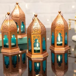 Gold Iron Hanging Lantern-image-12