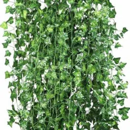 artificial leaves for decoration artificial green creeper for home decoration, wall decoration artificial hanging leaves artificial green creeper for home decoration, wall decoration (85 inch, 215 cm ) pack of 6 artificial leaf for hom,e garden, balcolony, bedroom, outdoor for all type of decoration Artificial Plant-2