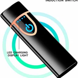 g2l USB Charging Lighter,Windproof Plasma FLAMELESS Lighter USB RECHARGEABLE Fingerprint Touch lighter Sensor Lighter Indicator Light,Compact,Portable Design Pocket Lighter image 2