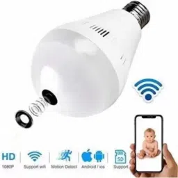 SKY HUB WiFi Bulb Wireless Night Vision 360° Panoramic Remote View Detection Spy Camera Spy Camera-image-16