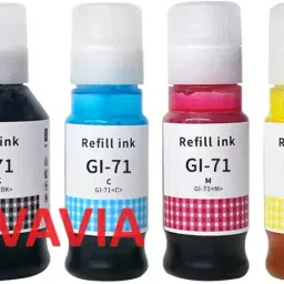 vavia Ink Refill for Canon G Series GI71 Compatible for Canon Pixma GI71,G1020,G2020 Black + Tri Color Combo Pack Ink Bottle-image-98