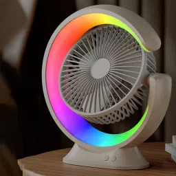 VASANT 360° Rotate Personal Cooling Fan for Home Office Portable Travel USB Rechargeabl Handheld Lightweight Rechargeable Mini Battery Operated Personal USB Fan-19