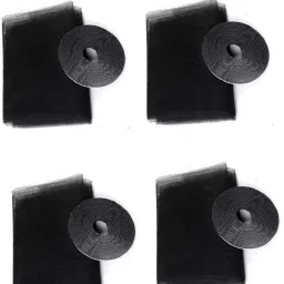 New Indoor Mesh Insect Mosquito Window Net (Pack of 4- Black) Insect Net-35