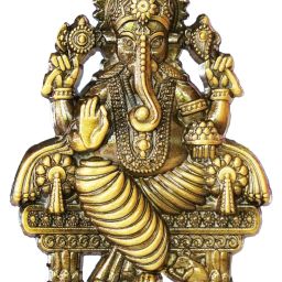 Decorative brass car dashboard idols ganesha lord Decorative Showpiece - 6 cm-image-84