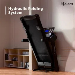 lifelong Fit Pro 4.5 HP Peak Motorised with LCD Display - Heart Rate Sensor Treadmill image 5
