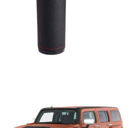 PU Leather Plus ABS, Car Cylindrical Cup Holder Tissue forHummer H2 Vehicle Tissue Dispenser-image-4