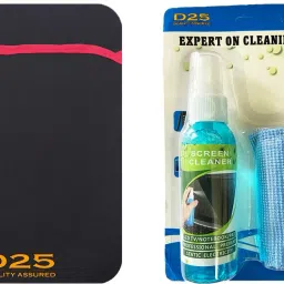 D25 Combo Pack OF 15.6 Inch Laptop Sleeve & 3 In 1 Laptop Cleaner Kit (Brush+Cloth) Combo Set-10