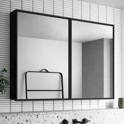 plantex Bathroom Mirror Cabinet/Heavy-Duty Steel Bathroom Storage Organizer-24x32 Inch Steel Wall Shelf-picture-33
