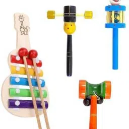 Xylophone With Rattle Set For Kids Pack Of 4 Rattle-image-10