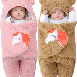 New Born Baby Sleeping Bag Swaddle Wrapper Pack of 2 Sleeping Bag-image-19