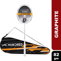 hundred Cult 82 Aerodynamic Frame White Strung Badminton Racquet-picture-24