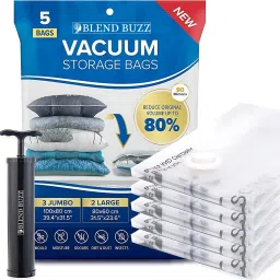 Vacuum Seal Storage Bags for Clothes, Jackets, Comforters – Dustproof, Airtight Travel Storage Vacuum Bags-image-43
