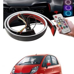 Carbon Fibre LED Rear Spoiler with Remote Control for Car Trunk Universal Exterior Car LED Tail Light Strip fit for Roof, Wing, Brake Light, Turn Signal Light Spoiler Lip Kit m221 Car Fancy Lights-image-90