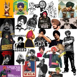 10 cm Sidhu Moose Wala Legend High Quality Vinyl Sticker For Bike, Car, Laptop Self Adhesive Sticker-image-40