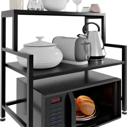 Containers Kitchen Rack Metal Kitchen Microwave/Oven Organizer Shelf for Storage Iron-image-44