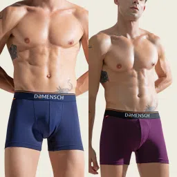 Pack of 2 Deo-Cotton Deodorizing Anti-Bacterial Solid Men Trunk-picture-3