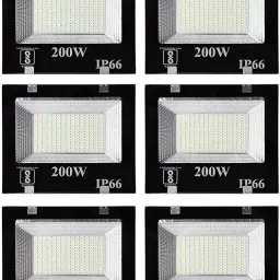 200 Watt Ultra Thin Slim Ip66 LED Flood Outdoor Light Cool White Waterproof (Pack of 6) Flood Light Outdoor Lamp-image-36