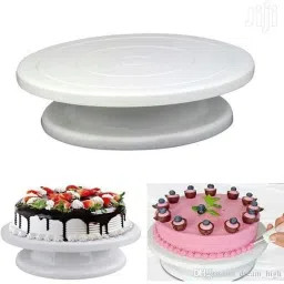 ™ Revolving Cake Decorating Turntable 360° Round Easy Rotate Cake Stand for Plastic Cake Server-11