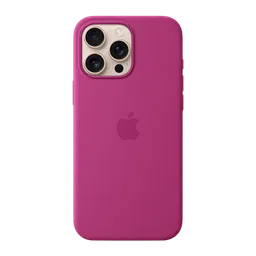 Apple Soft Silicone Back Cover Apple iPhone 16 Pro Max (MagSafe Charging Support, Fuchsia)-image-11