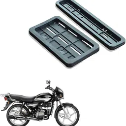 Bike Number Plate Frame(Standard Size for All Bikes) - Set of Two for Hero Splendor Plus Bike Number Plate-image-78