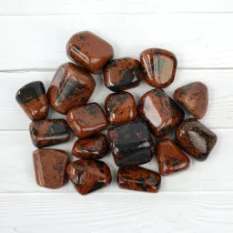 100% Natural Crystal New-81-Mahagony Obsedian-Tumble-stone-100gm Regular Asymmetrical Crystal Stone-image-37