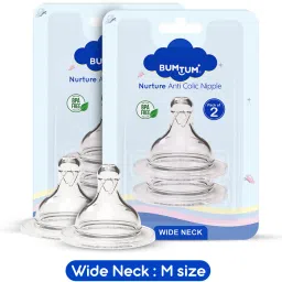 Nurture Anti Colic Teat for Wide Neck Bottle Pack Medium Flow Nipple-image-29