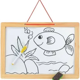 white popcorn Magnetic Board - Writing and Learning Board- brain Development board image 2