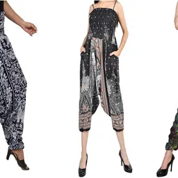 fusfus Printed Rayon, Cotton Women Harem Pants-picture-1