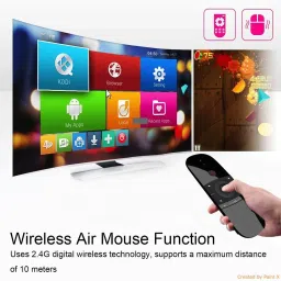 Smacc 3D Air Fly Mouse Gyro Wireless Keyboard 2.4G Rechargeble Motion Sense Mini Remote Control Wireless Handheld Multi-device Keyboard image 3