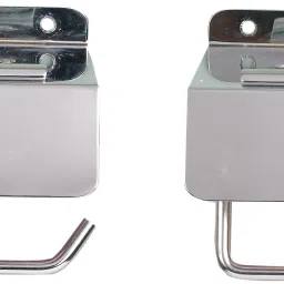 SS J4 SILVER PAPER HOLDER 2PS Stainless Steel Toilet Paper Holder-image-78