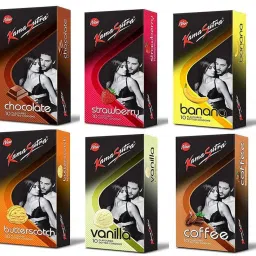 Delicious Flavour Condoms Combo Pack (6 Pack of 10's Each) Condom-75
