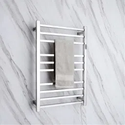 Electric Heated Towel Rail Rack Square 20 inch 6 Bar Towel Rod-image-11