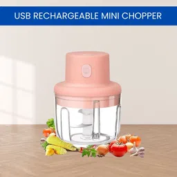 sacro Mini Rechargeable Chopper, Electric Chopper for Onion, Garlic and VegetableC369 Electric Vegetable & Fruit Chopper-picture-7