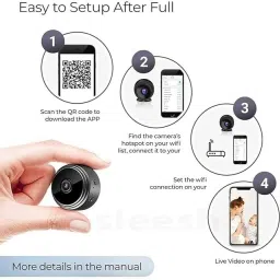 SIFATECH Mini WiFi IP Wireless Hidden Spy Camera Small Size, Security Camera image 4