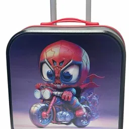 Small Cabin Suitcase (38 cm) 4 Wheels - 3D Cartoon Print Trolley Bag 360° 4Wheels With TSA Loack & Adjustable handle - Red-18