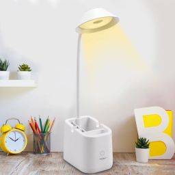 Rechargeable Study Table Lamp LED Desk Light With Pen Stand Study Lamp-image-86