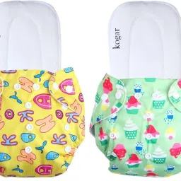 Premium Print Reusable Washable Cloth Diaper Reuse Nappy Baby Pants (0-3Y) PC-40 - M - L-7
