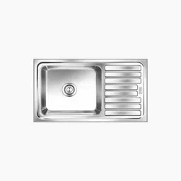 nirali Kitchen SInk With Drain Board Elegance Ultra 39.5" x 20" x 8" Inch | Single Drain Board with Waste Coupling | 25 Yrs Warranty Vessel Sink-picture-35