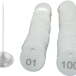 PLASTIC TOKEN 1TO100 HOLE AND TOKEN STAND,DOCTOR TOKEN FOR CLINICS,SHOPS,MALLS-23