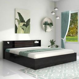mintwud from pepperfry Kaito Queen Size Bed in Wenge Coour with Box Storage-picture-10