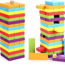 Blocks Puzzle 54 Pcs Challenging Wooden Stacking Game-picture-5