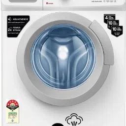7 kg with Steam Wash, Aqua Energie, Anti-Allergen Fully Automatic Front Load with In-built Heater White-7