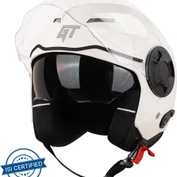 GT Dashing ISI Certified Open Face Helmet for Men & Women with Inner Sun Shield Motorbike Helmet-image-24