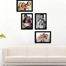 art street Set Of 4 Black Solid Wood Collage Photo Frames-picture-31