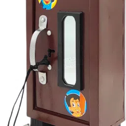 Piggy Bank for Kids| Almirah shape Gullak, Coin Box|Lock and Key present Coin Bank-image-6