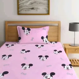 160 TC Polycotton, Microfiber, Cotton Blend Single 3D Printed Flat Bedsheet-13