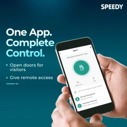 SPEEDY Smart Wi-Fi Door Lock with Built-in Camera | Mobile App, Fingerprint, PIN, RFID Card & Manual Key | Free Installation Smart Door Lock image 5