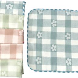 ANVIK Cotton Check Hanky Face Towel for Women. Hanky for Kid Girls ["Multicolor"] Handkerchief-image-11
