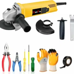 100% COPPER FIELD ARMATURE 4 INCH ANGLE GRINDER WITH 6 DIFFERENT HAND TOOL KIT Angle Grinder-image-22